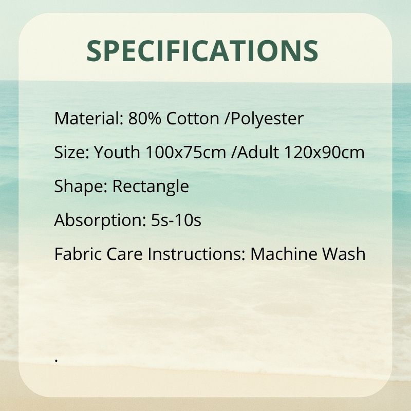 Quick-Dry Cotton Poncho
