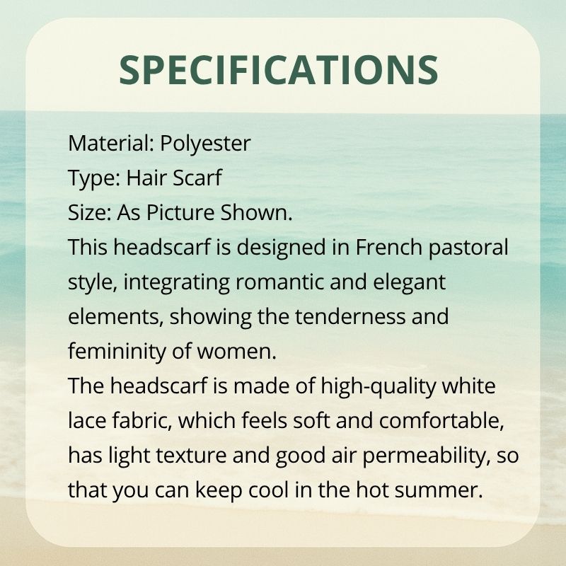 Pastoral Lace Head Wrap