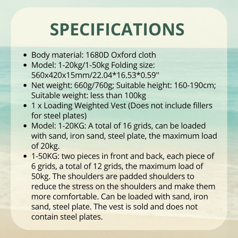 Adjustable Fitness Weight Vest