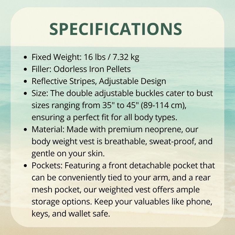 16LB Weighted Training Vest