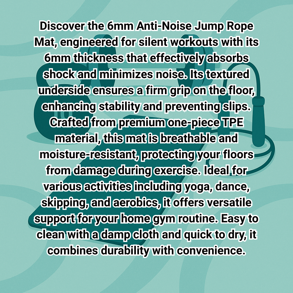 6mm Anti-Noise Jump Rope Mat