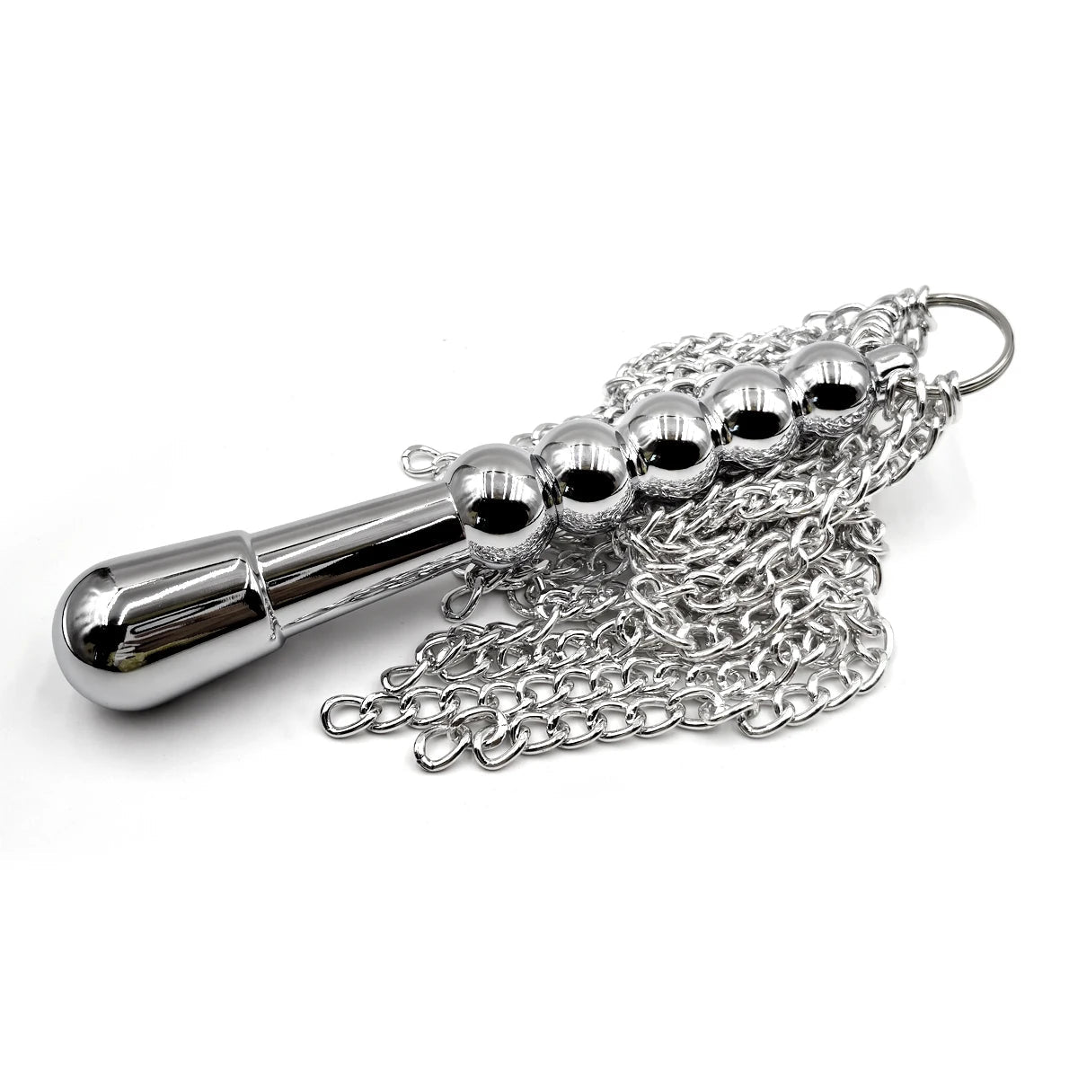 Flirtatious BDSM Metal Anal Plug Set for Spanking Games and Sexual Wellness - WOWihte