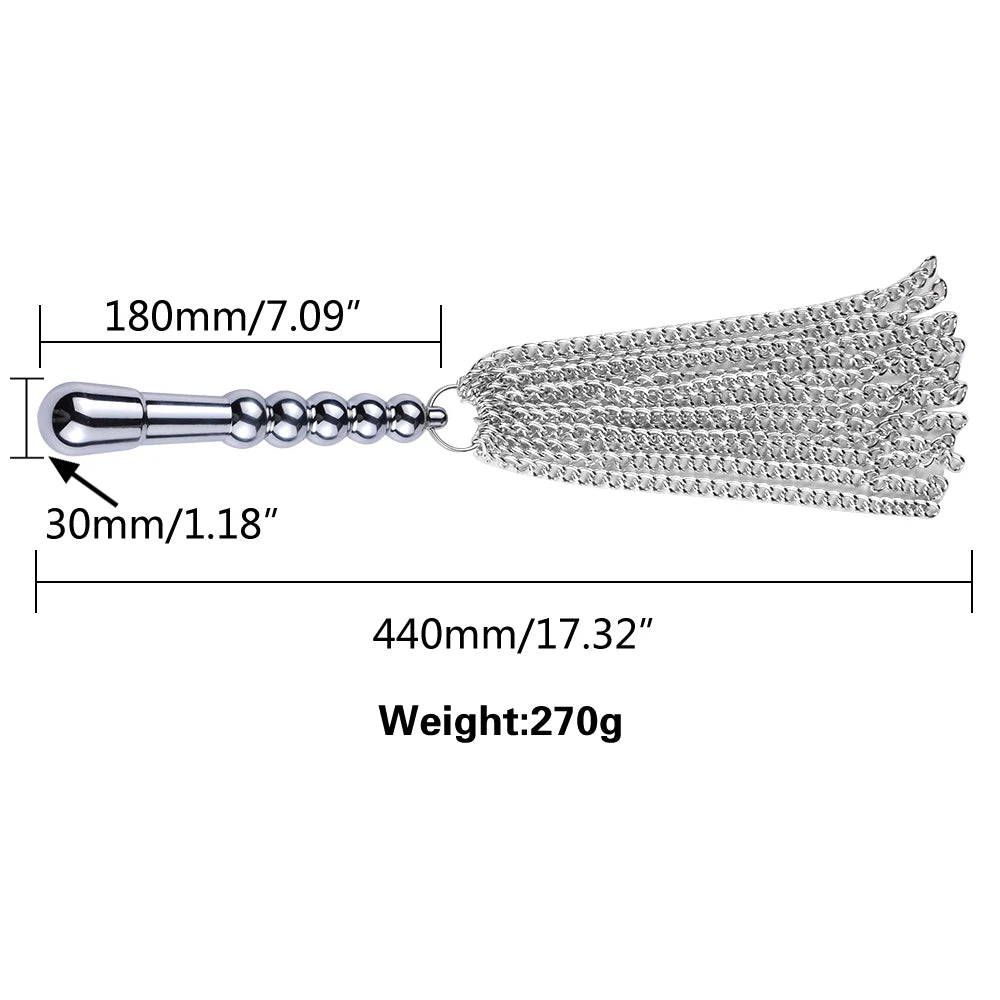 Flirtatious BDSM Metal Anal Plug Set for Spanking Games and Sexual Wellness - WOWihte