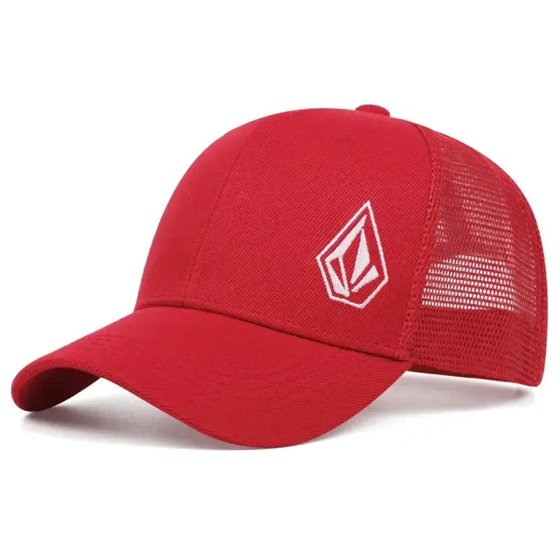2025 Personalized Minimalist New Mesh Hat Diamond Embroidered Street Hip Hop Hat Skateboarding Hat Outdoor Sunshade Baseball Hat - WOWihte