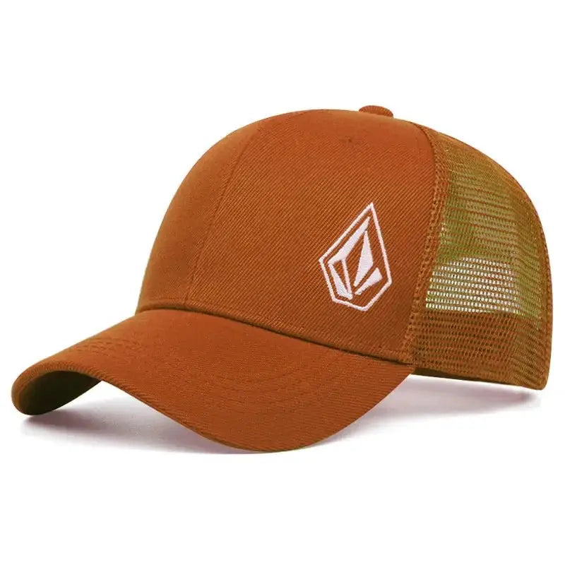 2025 Personalized Minimalist New Mesh Hat Diamond Embroidered Street Hip Hop Hat Skateboarding Hat Outdoor Sunshade Baseball Hat - WOWihte