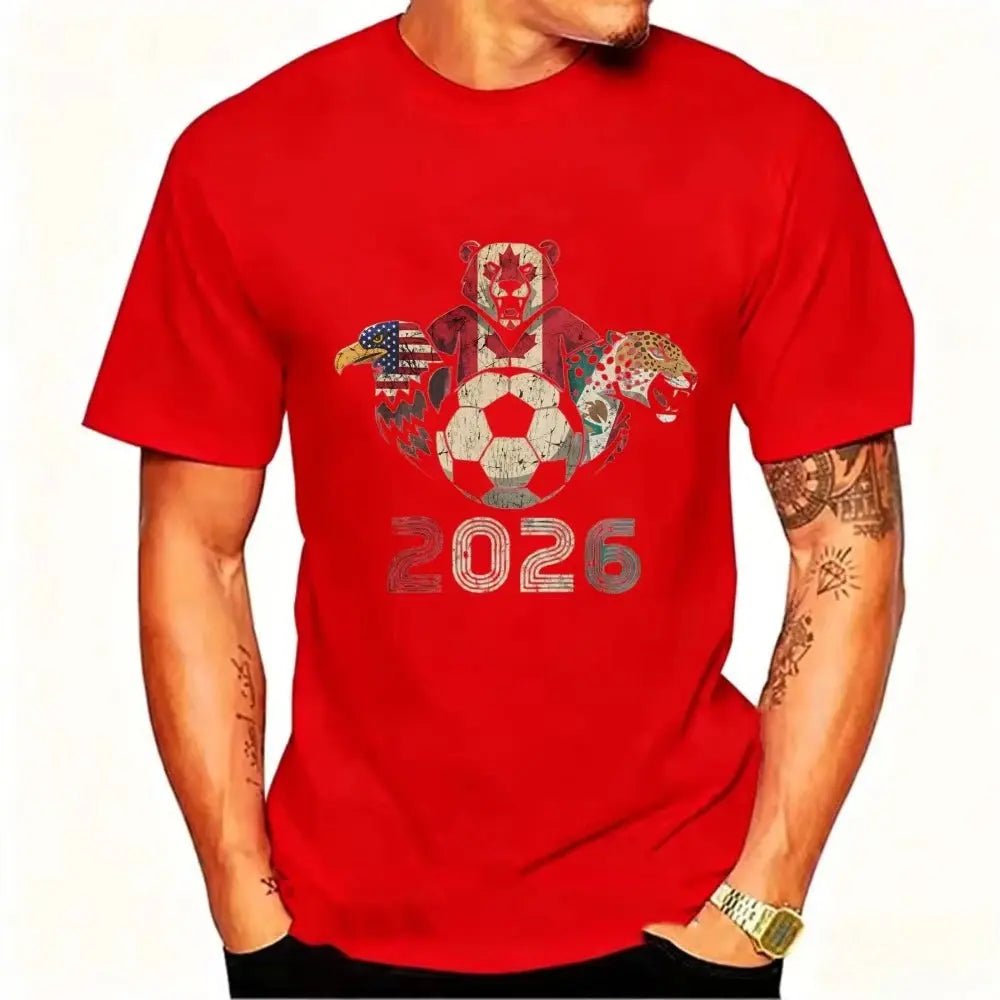 2026 USA Canada Mexico Soccer Tee - WOWihte