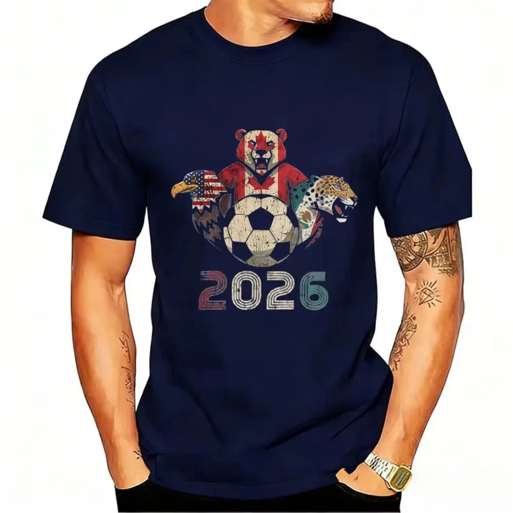 2026 USA Canada Mexico Soccer Tee - WOWihte