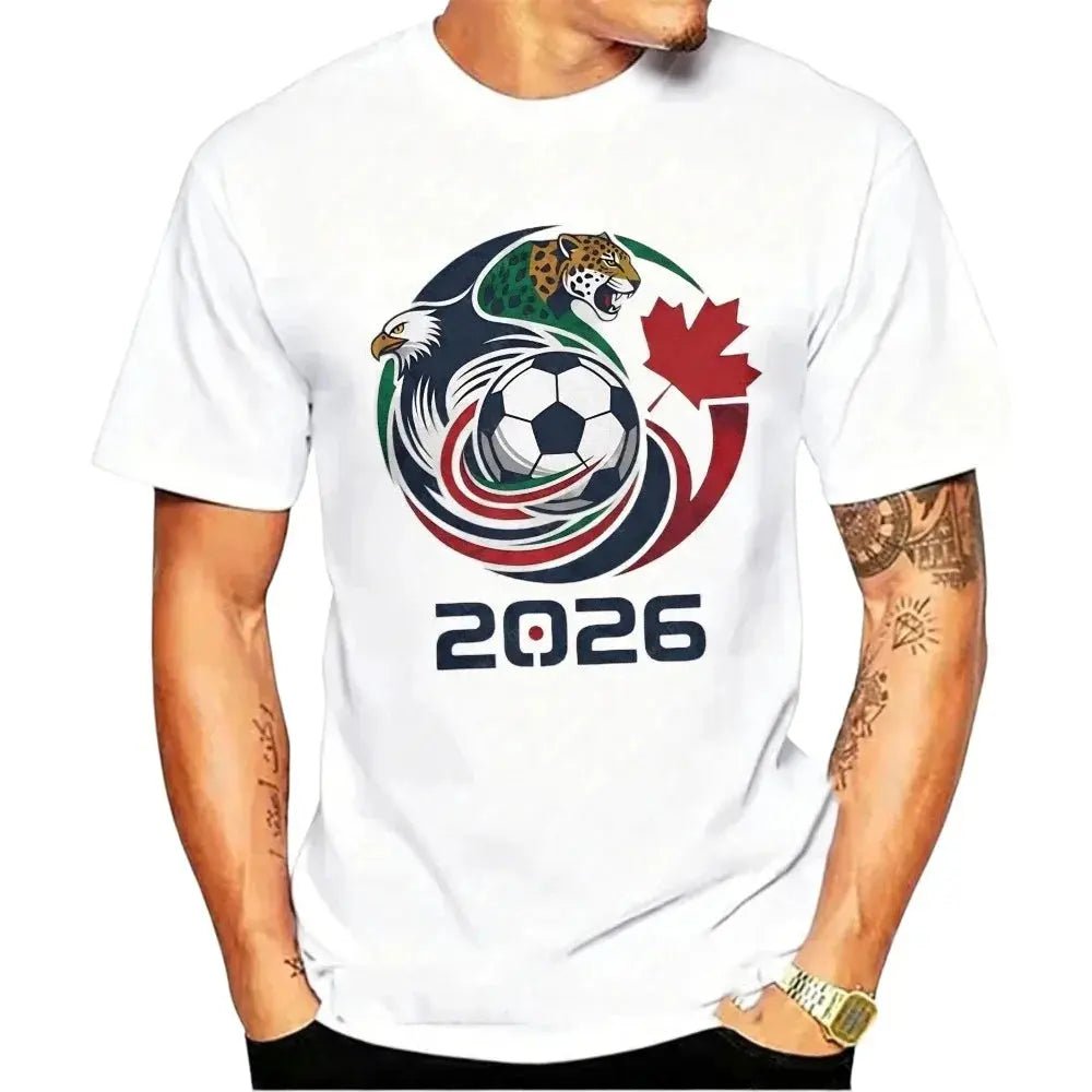 2026 USA Canada Mexico Soccer Tee - WOWihte