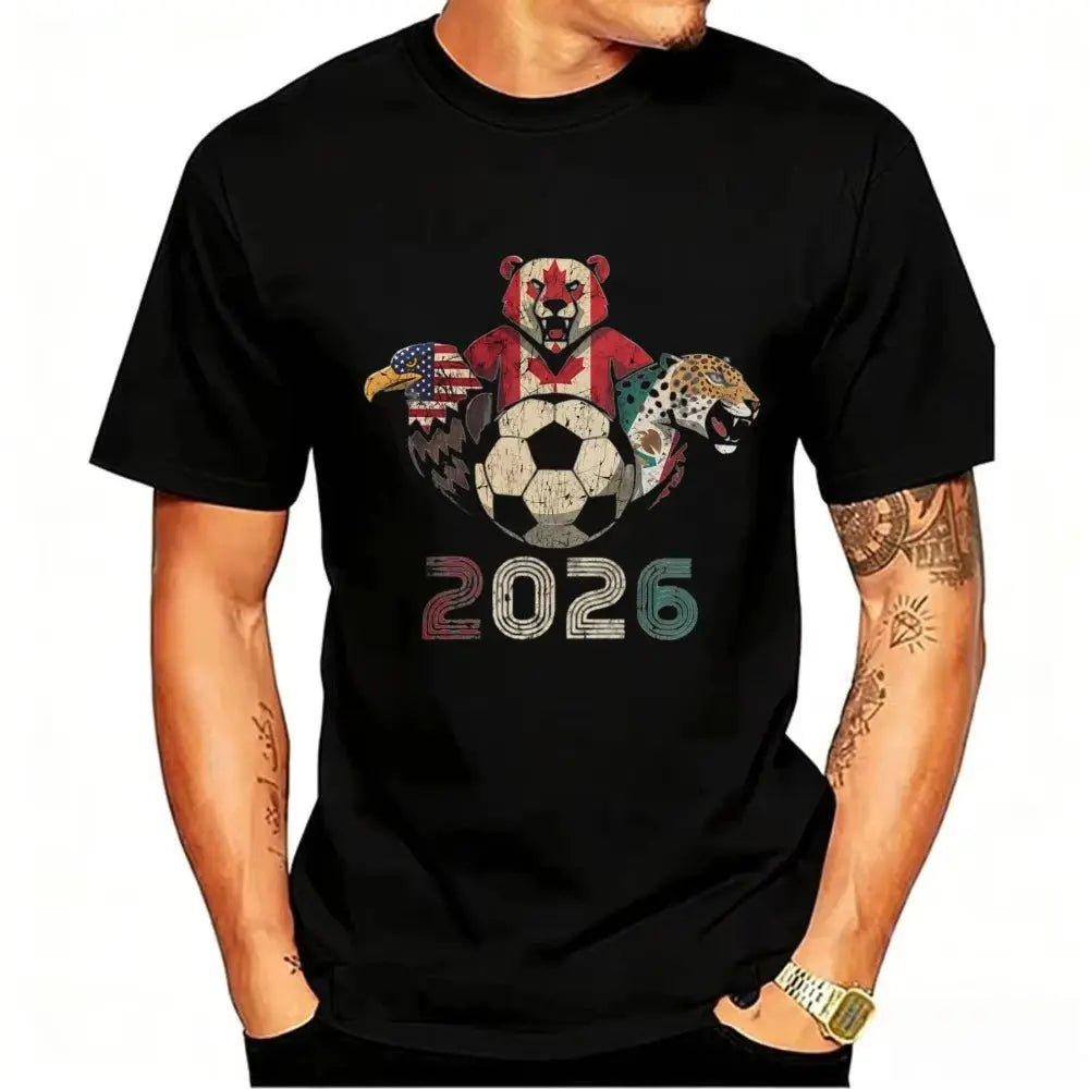 2026 USA Canada Mexico Soccer Tee - WOWihte