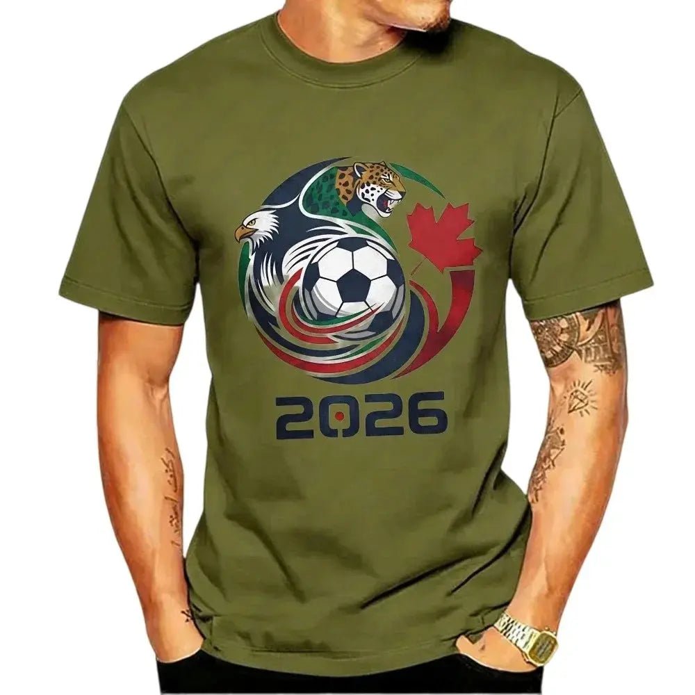 2026 USA Canada Mexico Soccer Tee - WOWihte