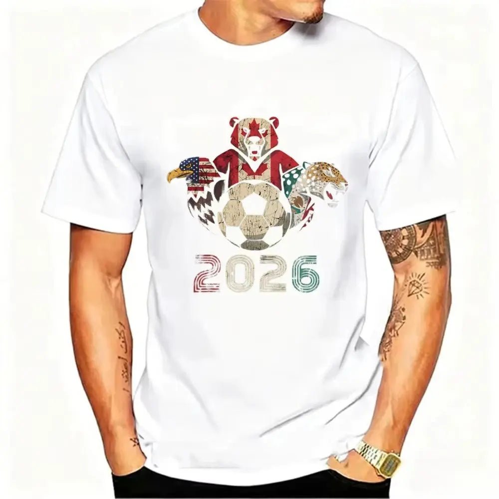 2026 USA Canada Mexico Soccer Tee - WOWihte