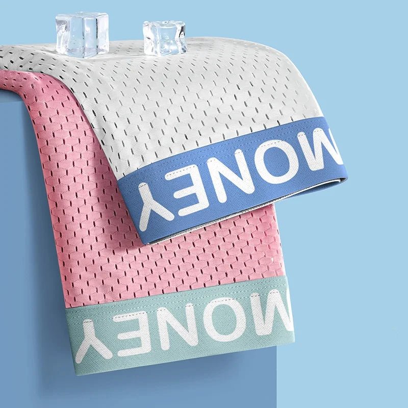 2/3/4/6 PCS Men's Panties Plus Size Thin Shorts Sports Boxer Breathable Panties Ice Silk Underpants Gift Luxury Underwears - WOWihte