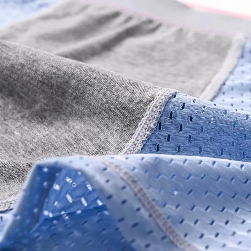 2/3/4/6 PCS Men's Panties Plus Size Thin Shorts Sports Boxer Breathable Panties Ice Silk Underpants Gift Luxury Underwears - WOWihte