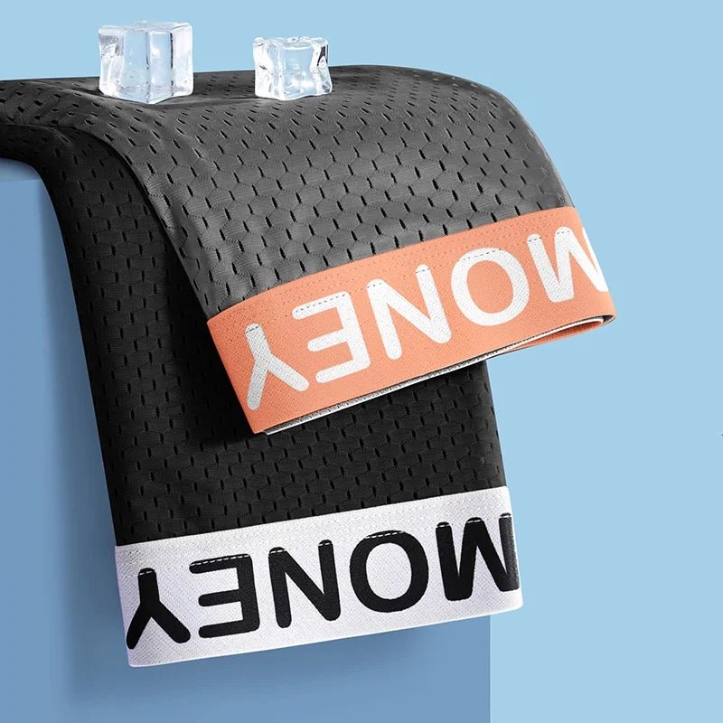 2/3/4/6 PCS Men's Panties Plus Size Thin Shorts Sports Boxer Breathable Panties Ice Silk Underpants Gift Luxury Underwears - WOWihte