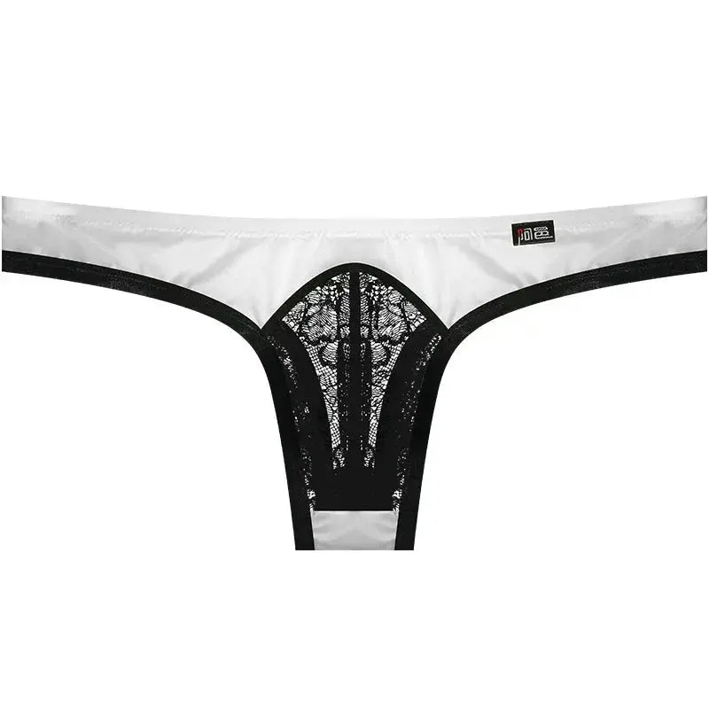3 - Pack Ice Silk Lace Thongs - WOWihte
