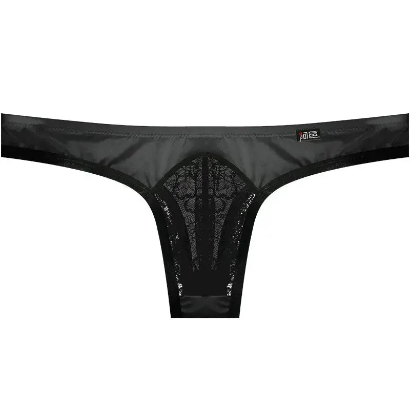 3 - Pack Ice Silk Lace Thongs - WOWihte