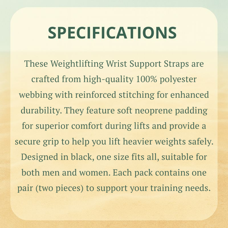 Weightlifting Wrist Support Straps