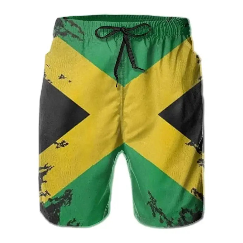 3D Jamaican Flag Trunks - WOWihte