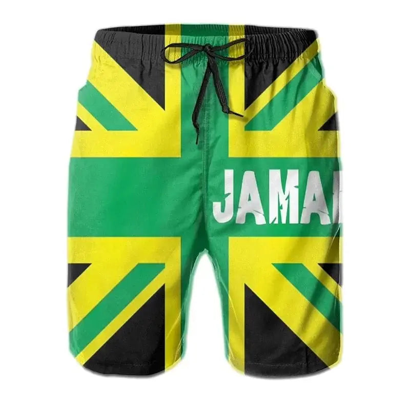 3D Jamaican Flag Trunks - WOWihte