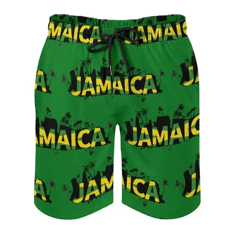 3D Jamaican Flag Trunks - WOWihte