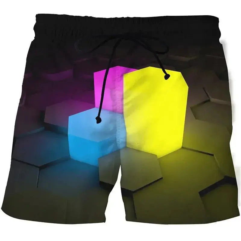 3D Printed Fantasy Beach Shorts - WOWihte