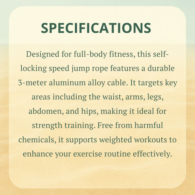 Self-Locking Speed Jump Rope