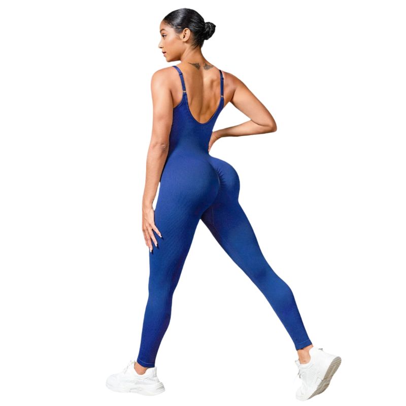 Seamless Bodycon Backless Jumpsuit