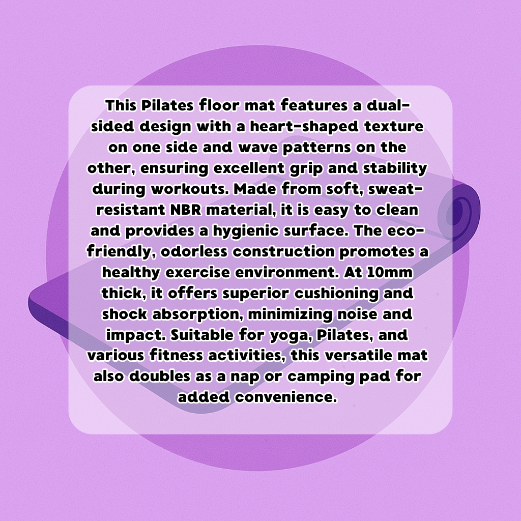 Pilates Floor Mat Double Sided