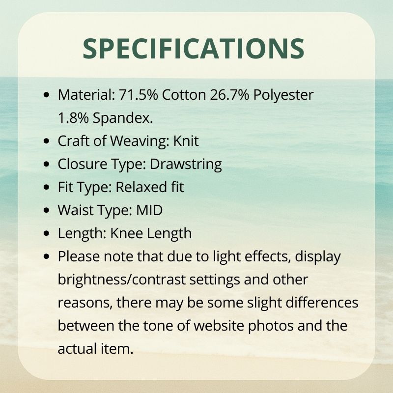 Cotton Knit Drawstring Shorts