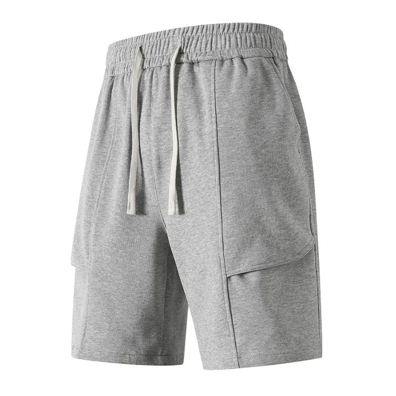 Cotton Knit Drawstring Shorts
