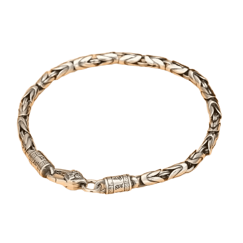 925 Sterling Punk Bamboo Bracelet - WOWihte