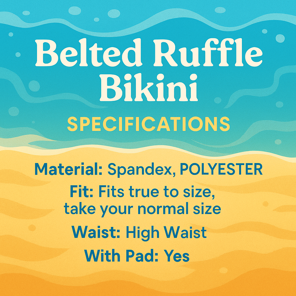 Belted Ruffle Bikini