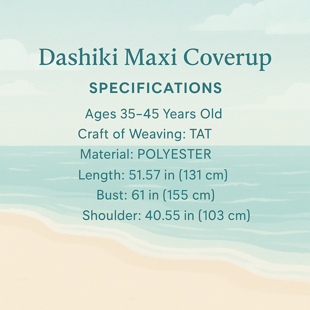 Dashiki Maxi Coverup