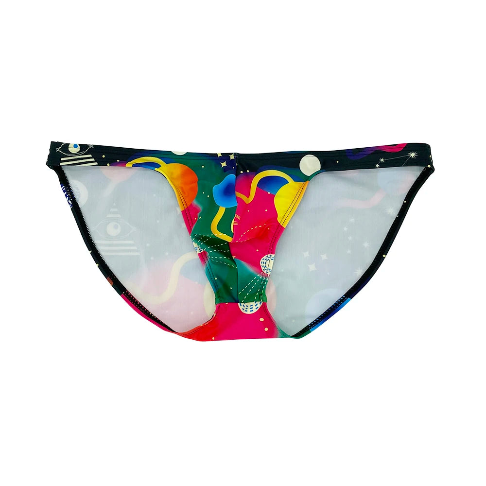 Space theme Men Swimwear