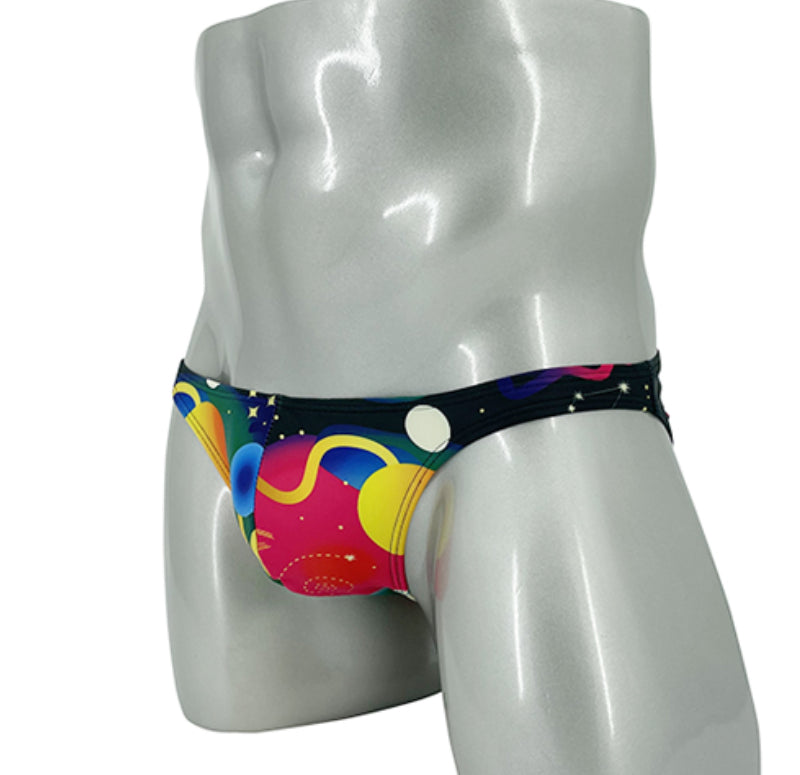 Space theme Men Swimwear