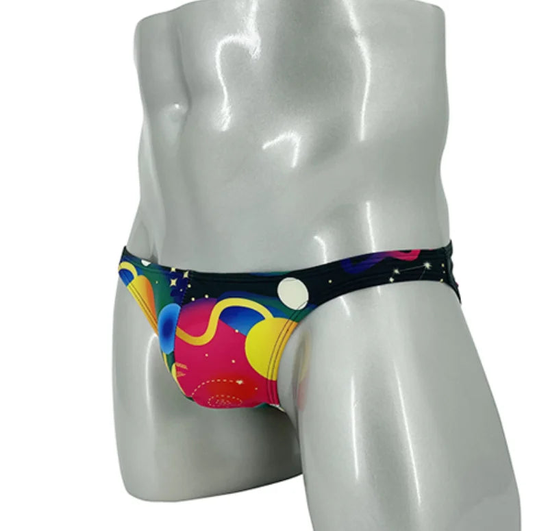 Space theme Men Swimwear