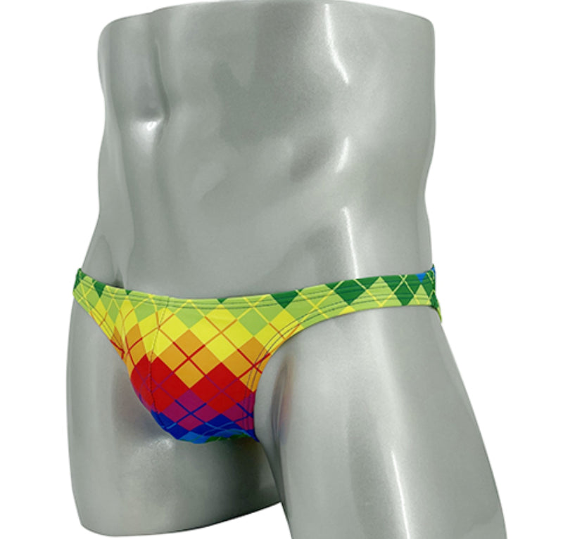 Rainbow Grid Swimwear