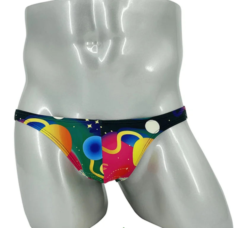 Space theme Men Swimwear