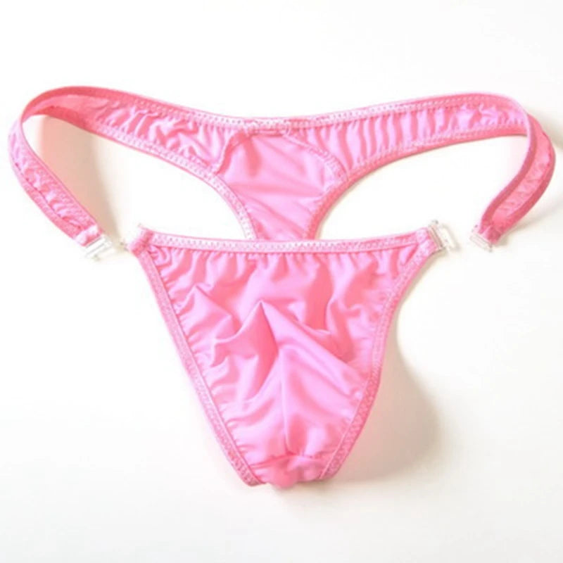 Sheer Men's Button Thong