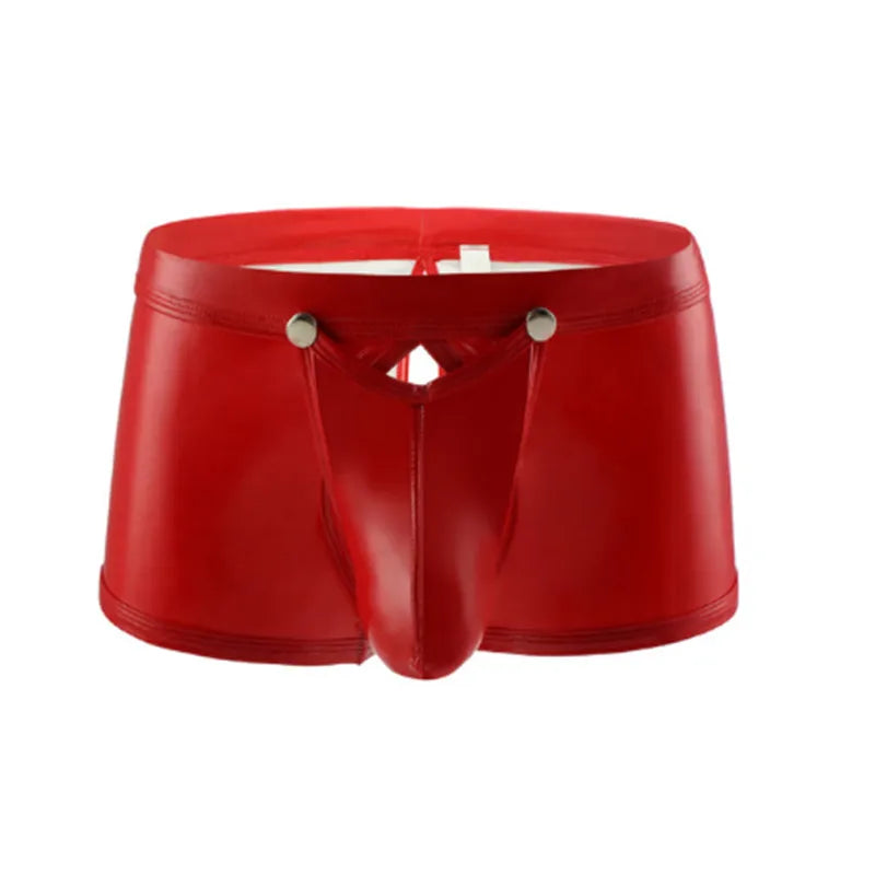 Sexy Mens Leather Boxer