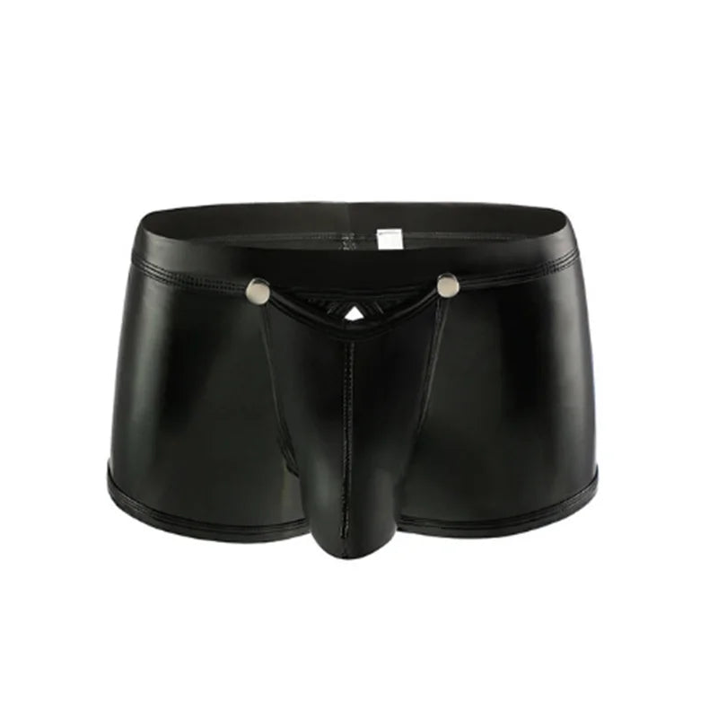 Sexy Mens Leather Boxer