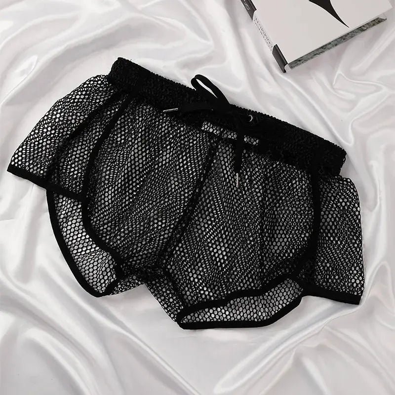 Mesh See-Through Boxer Shorts