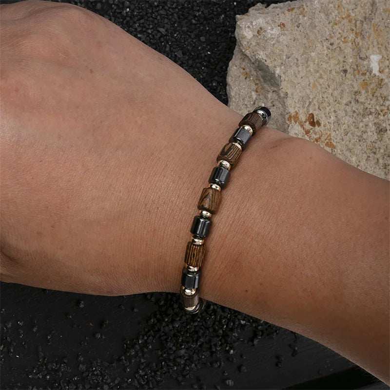 Handmade Black Hematite Bracelet