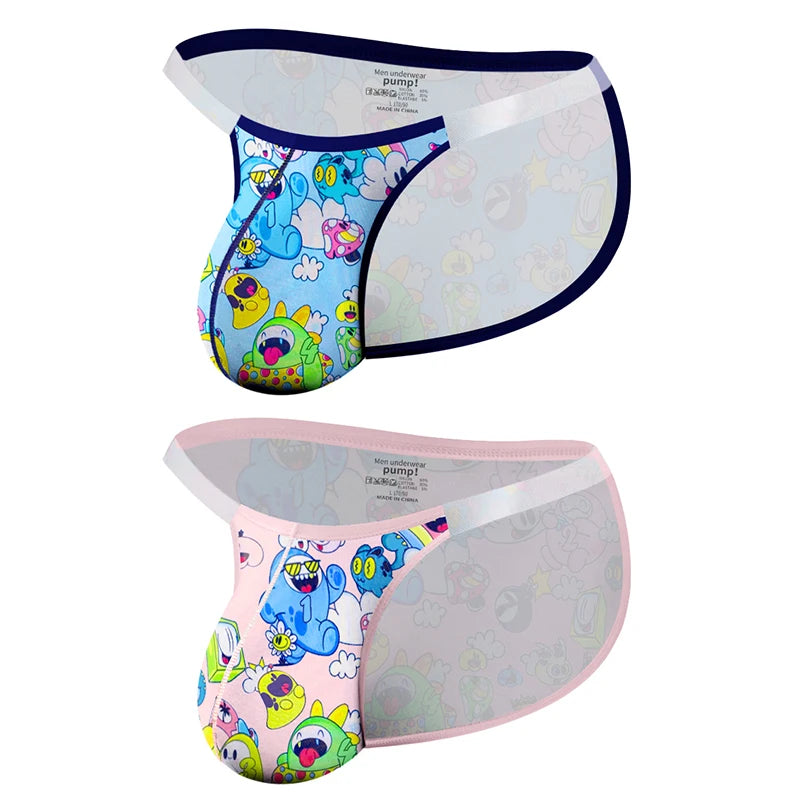 Playful Cartoon Bikini Briefs