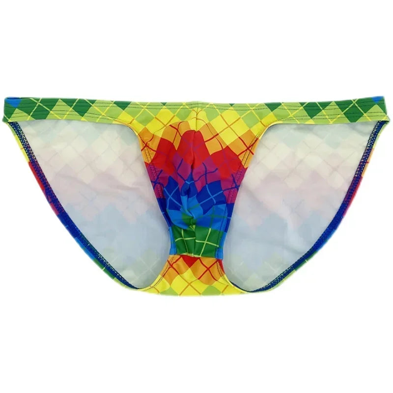 Rainbow Grid Swimwear