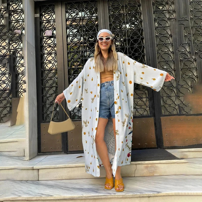 Peacock Sarong Kimono