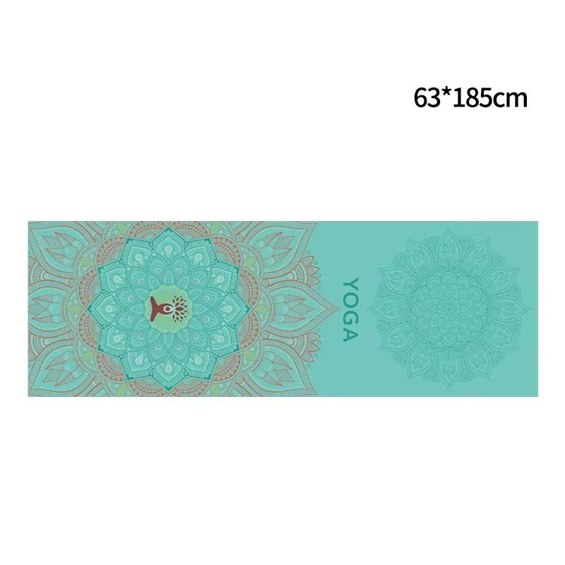Fleece Yoga Towel Sweat Absorbent Non-Slip Fitness Mat