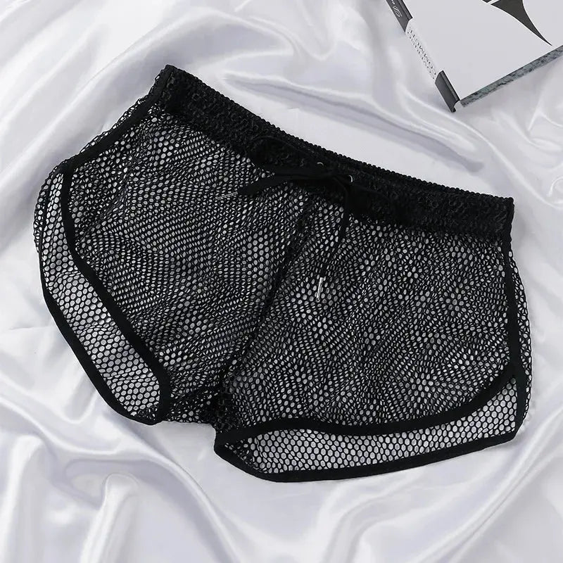 Mesh See-Through Boxer Shorts