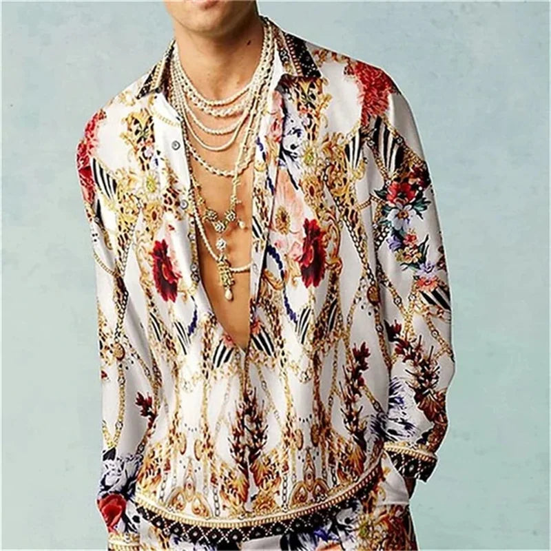 Men's 3D Printed Summer Shirt