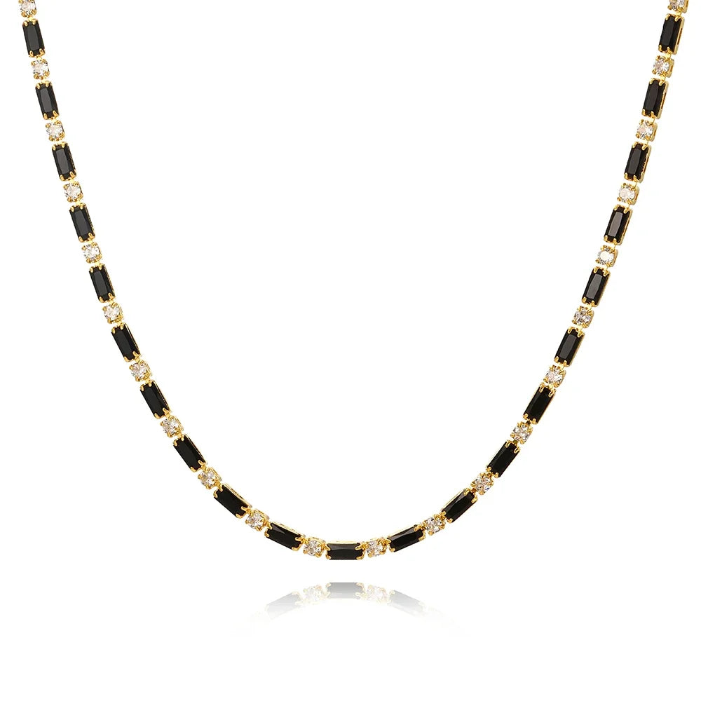 Black Cubic Zirconia Choker